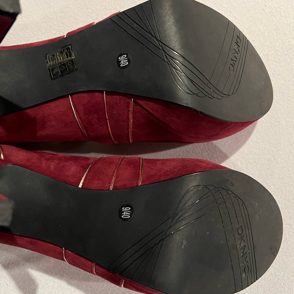 DKNYC Burgundy Suede Booties - Picture 5 of 5